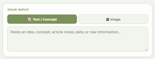 Social Post Forge side panel showing input and generated post variants